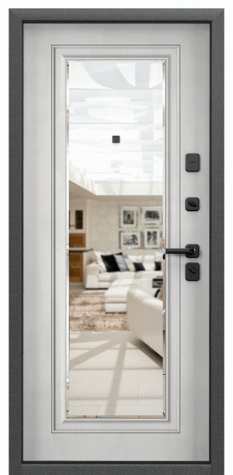 DELTA PRO PP, Декоративная панель с зеркалом, СК6-СМ, ПВХ Бетон известковый в Нижневартовске