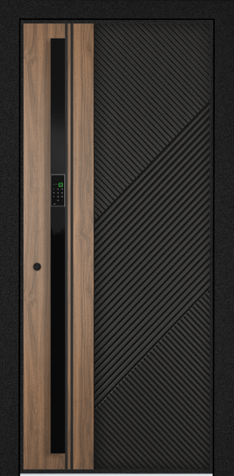 EXPERT PP, Панель MDF с ПВХ покрытием, SL6-M10, ПВХ Черная шагрень в Нижневартовске